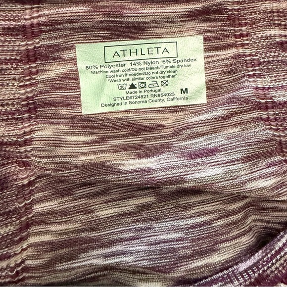 ATHLETA Fastest‎ Track Seamless Long Sleeve Top Size Medium EUC - Picture 3 of 4